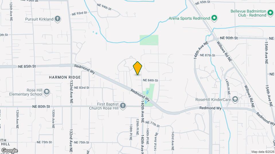 13952 NE 84th St Map and Location Details