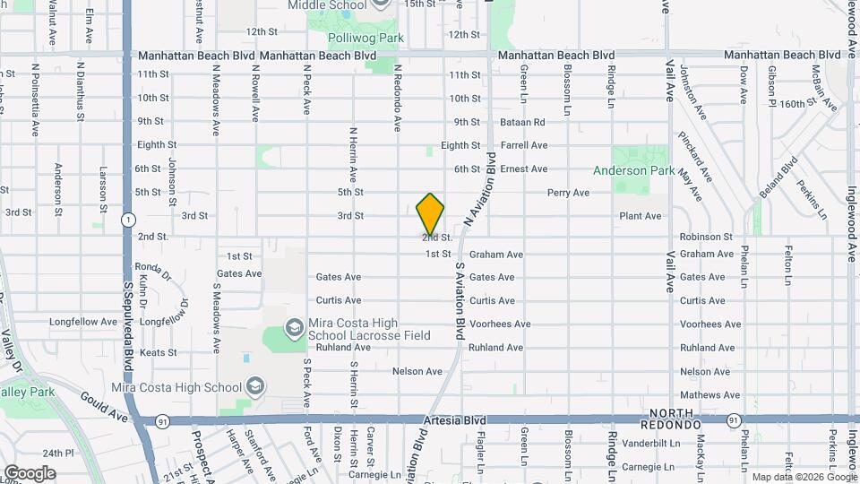 1740 2nd St. Map and Location Details