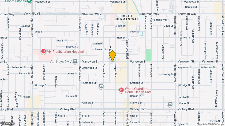 14614 Vanowen St Mapa y Detalles de la Ubicación