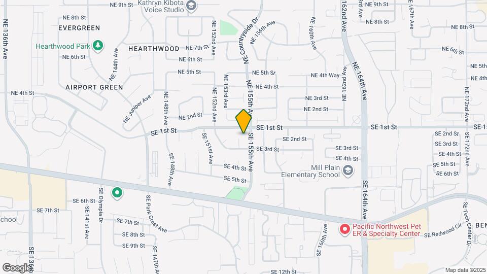 205 SE 154th Ct Map and Location Details