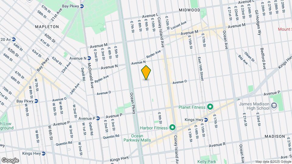 1484 E 8th St Map and Location Details