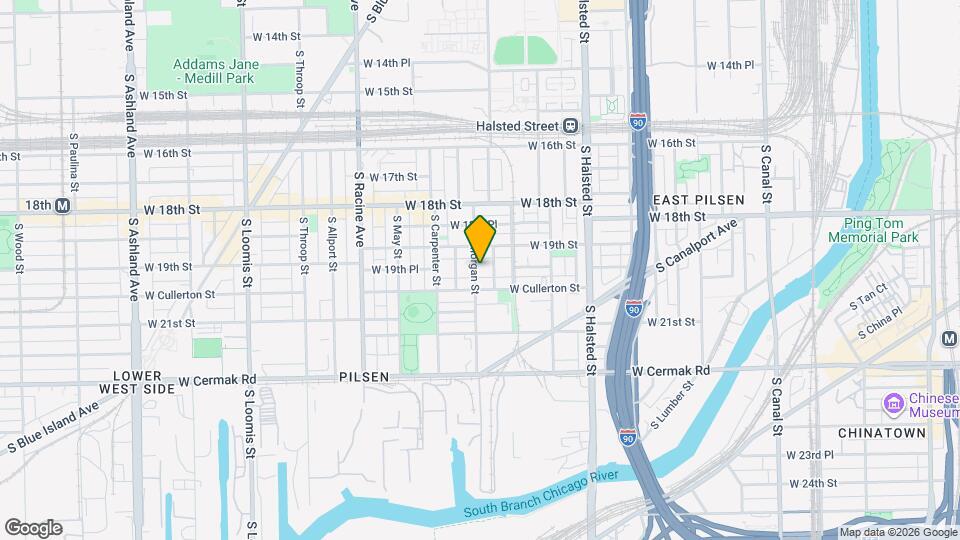 1927 S Morgan St Map and Location Details