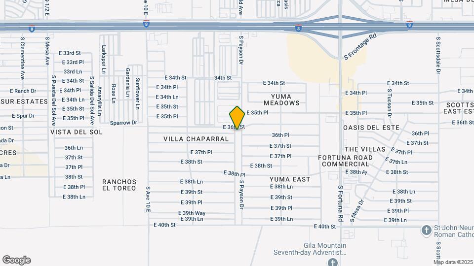 11525 S Chaparral Dr Map and Location Details