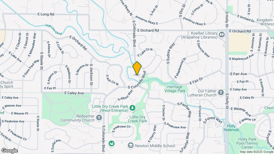 4336 E Maplewood Way Map and Location Details