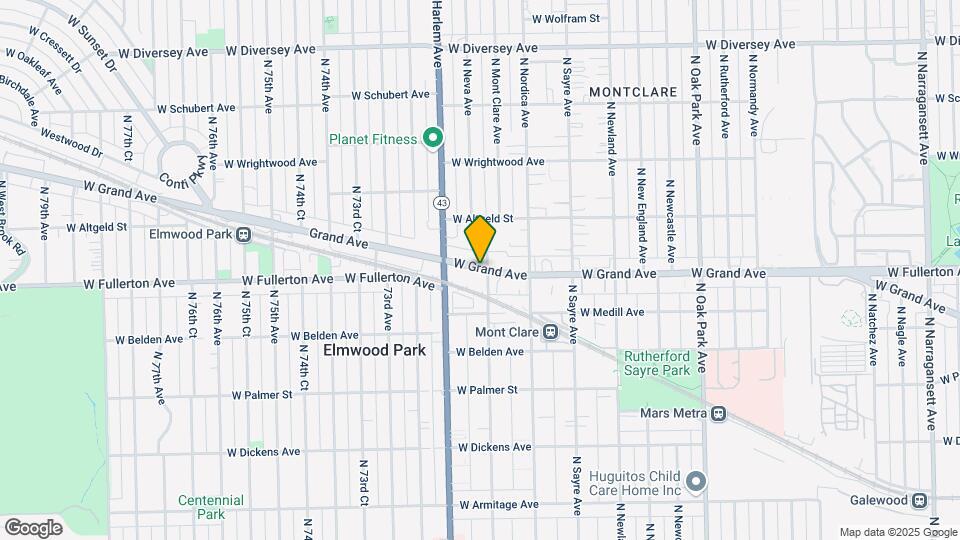 7153 W Grand Ave Map and Location Details
