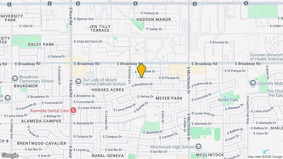 1349 E El Parque Dr Map and Location Details