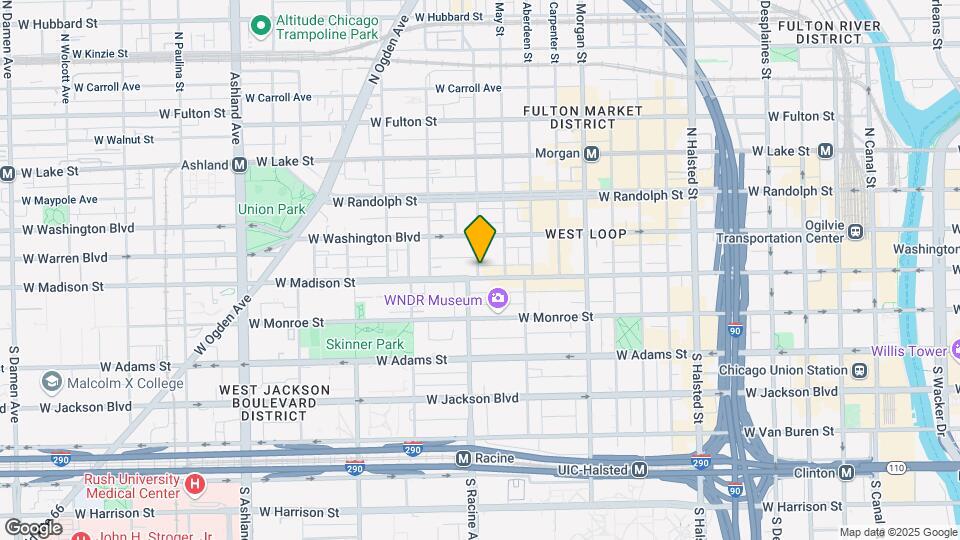 1154 W Madison St Map and Location Details
