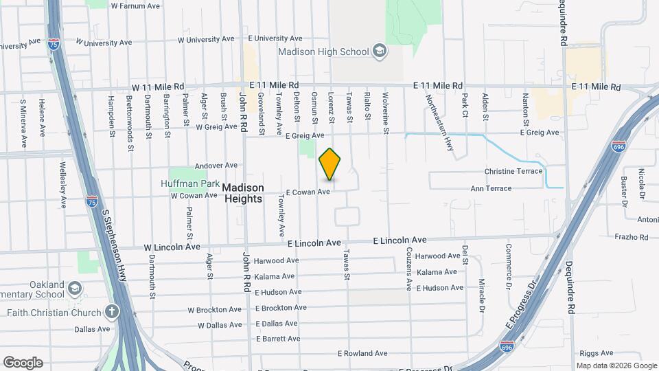 26311 Lorenz St Map and Location Details