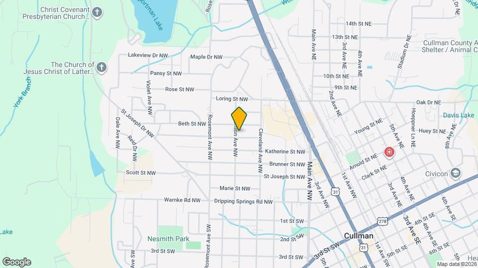 1321 Ann St NW Map and Location Details