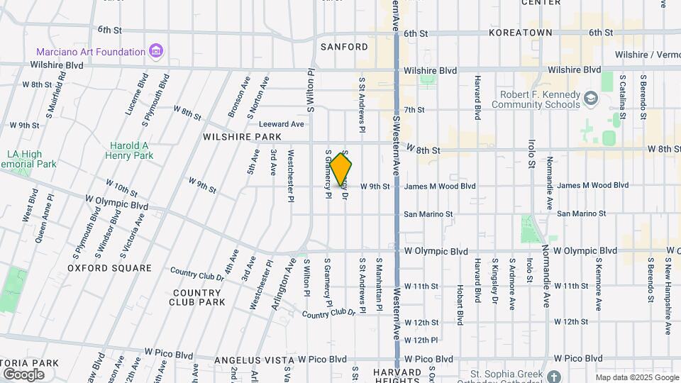 901 S Gramercy Dr Mapa y Detalles de la Ubicación