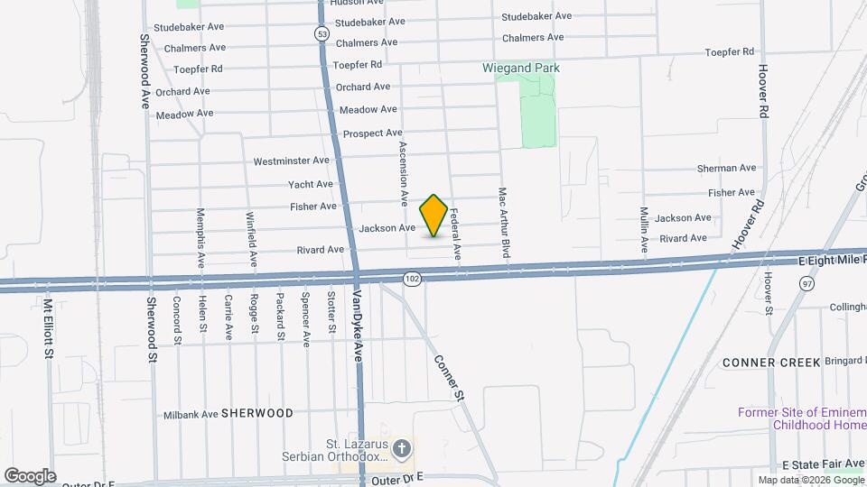 8269 Rivard Ave Map and Location Details