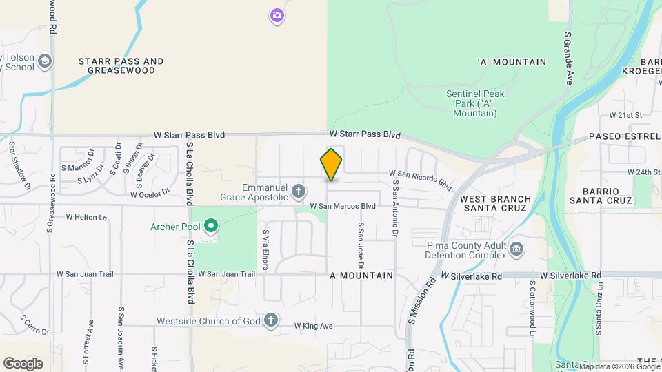 1754 W Pueblo Vista Blvd Map and Location Details