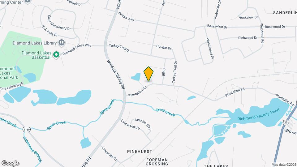 2413 Plantation Rd Map and Location Details