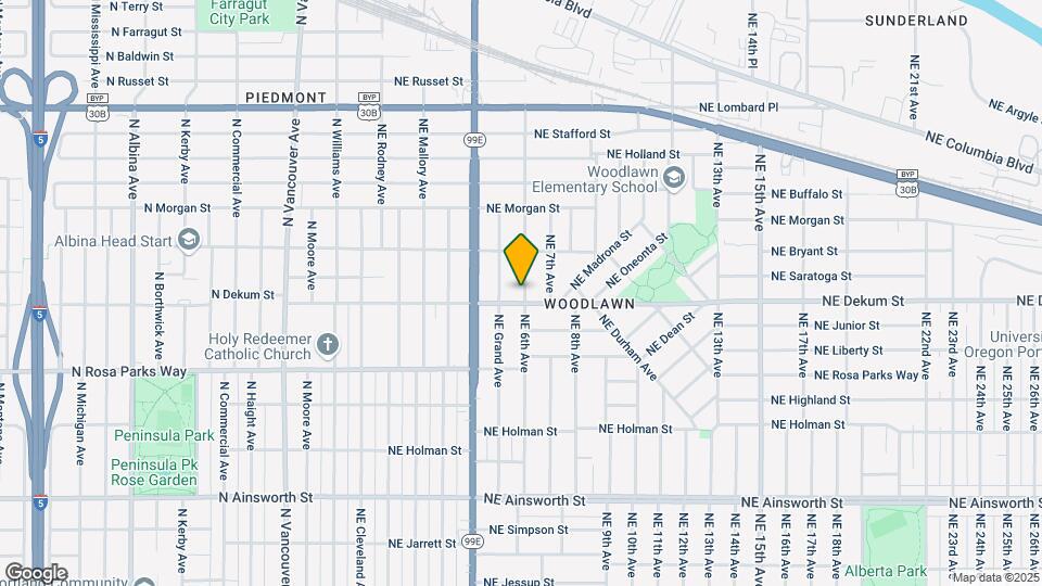 6813 NE 6th Ave Map and Location Details