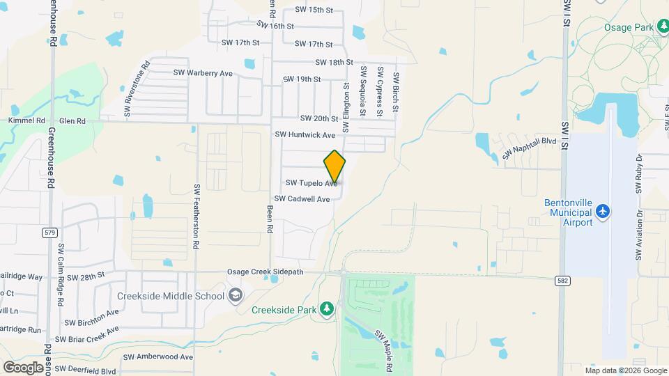 2203 SW Tupelo Ave Map and Location Details