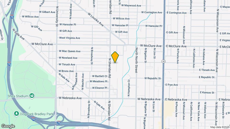 2221 N Ellis St Map and Location Details