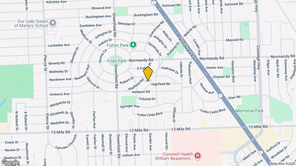 4124 Highfield Rd Map and Location Details