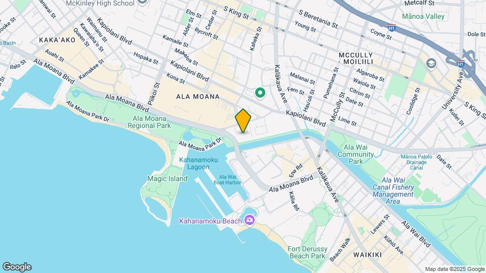 1600 Ala Moana Blvd, Unit 3204 Map and Location Details