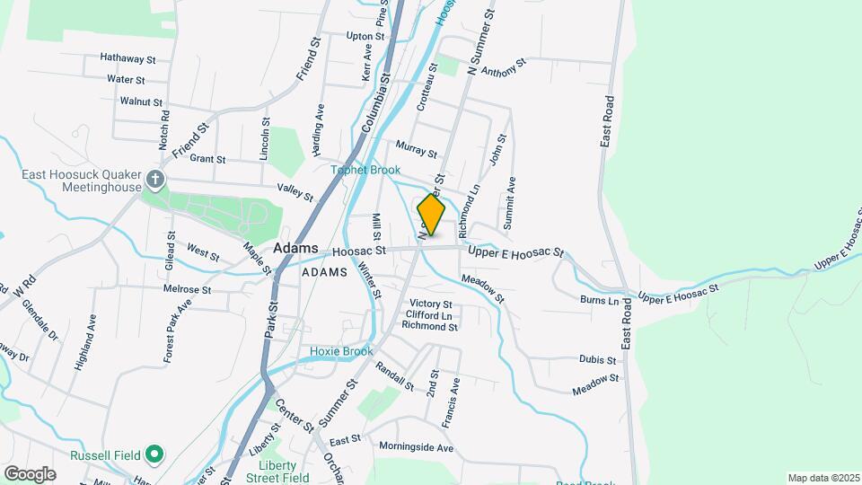 10-12-14 E Hoosac St Map and Location Details