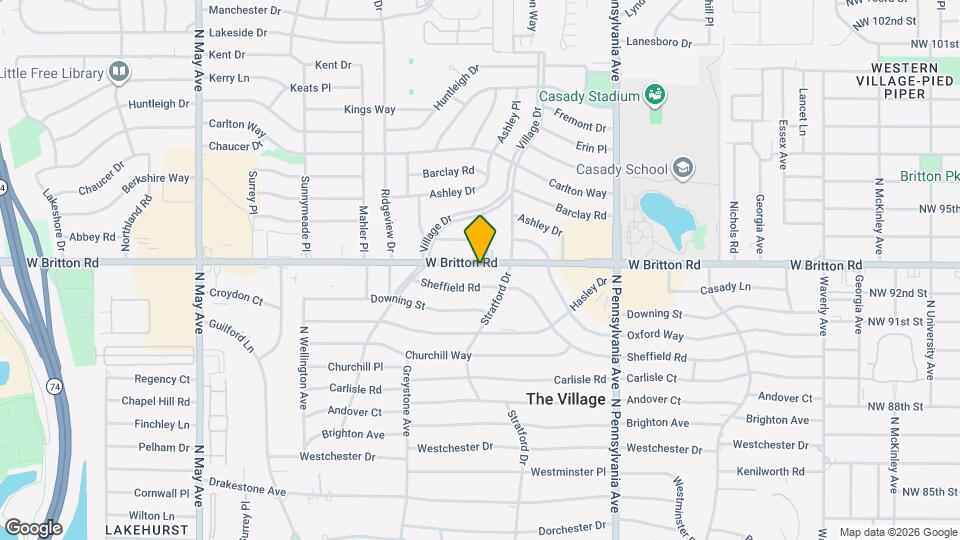2324 W Britton Rd Mapa y Detalles de la Ubicación
