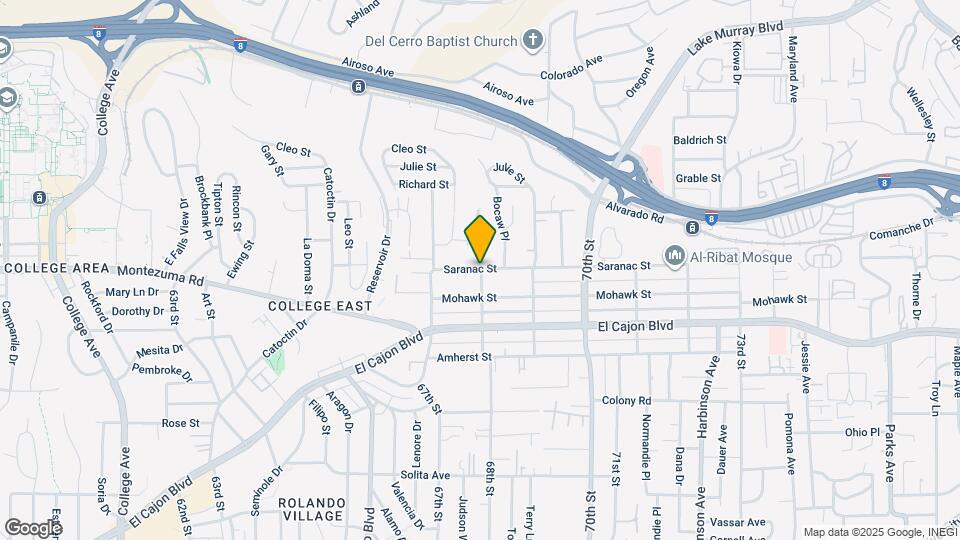 6843 Saranac St Map and Location Details