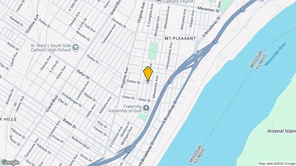 4658 Michigan Ave, Unit 4656-2F Michigan Ave Map and Location Details