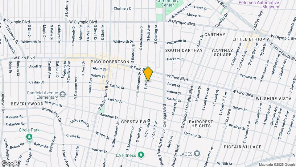 1448 S Holt Ave Mapa y Detalles de la Ubicación