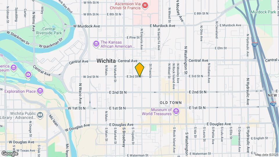 421 N Emporia Ave Map and Location Details