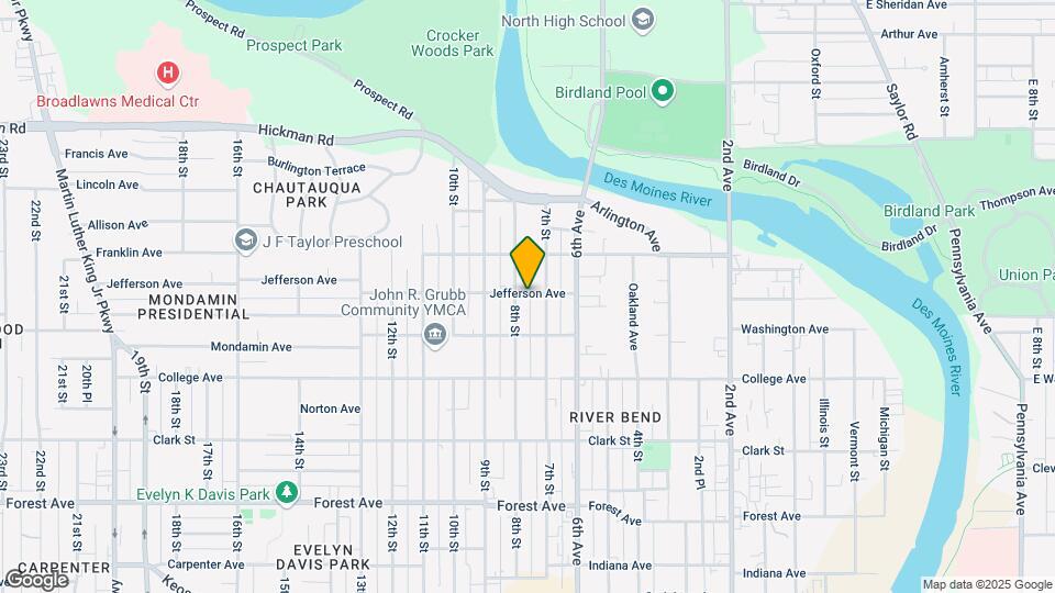 714 Jefferson Ave Map and Location Details