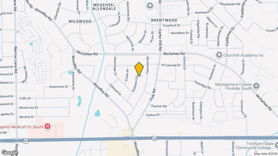 2633 Ashlawn Dr Map and Location Details