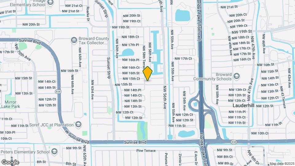 5811 NW 15th St Mapa y Detalles de la Ubicación
