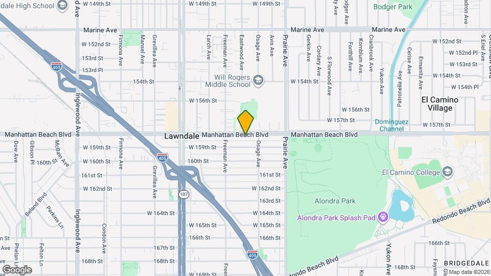 4130 Manhattan Beach Blvd, Unit D Map and Location Details