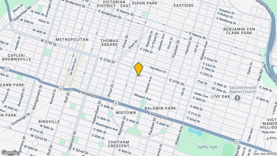628 E 38th St Map and Location Details