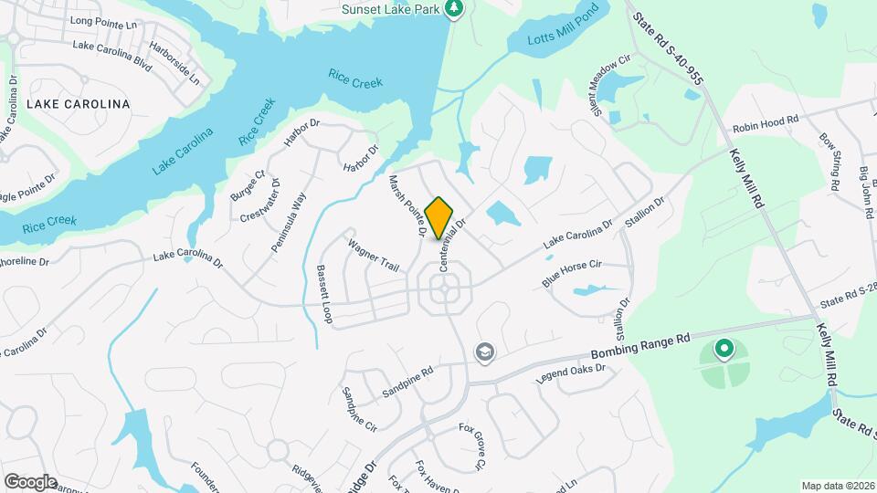 821 Centennial Dr Mapa y Detalles de la Ubicación