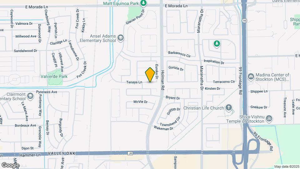 3420 Tenaya Ln Map and Location Details
