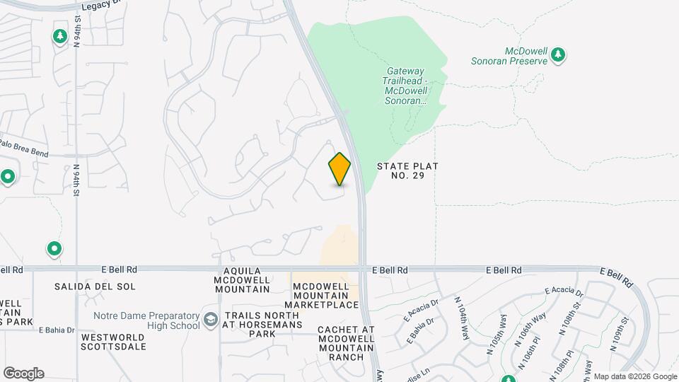 17388 N 101st Way Map and Location Details