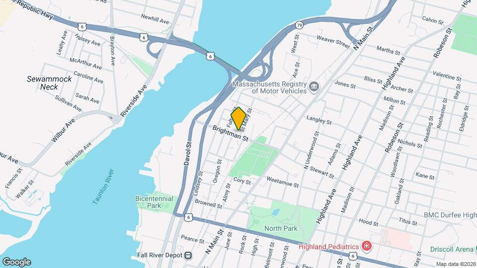 226 Brightman St Map and Location Details