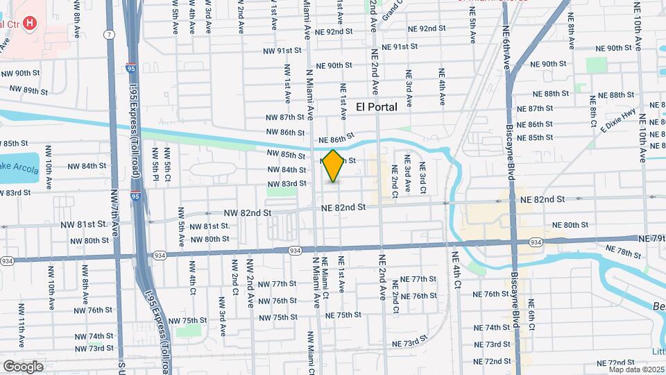 8262 NE 1st Ave Map and Location Details