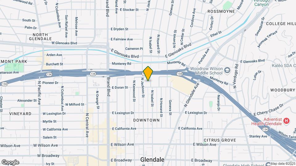 611 N Isabel St Map and Location Details