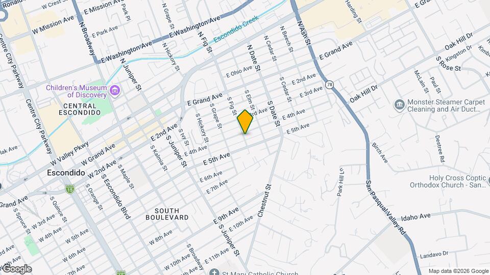 414 S Fig St Mapa y Detalles de la Ubicación