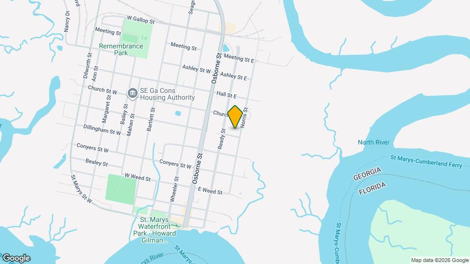 601 Norris St Map and Location Details