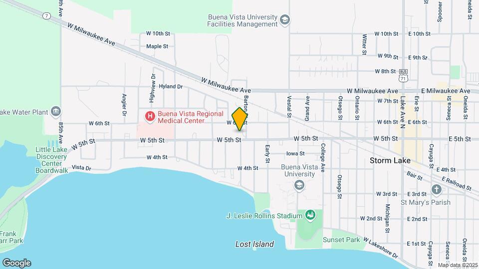 1103 W 5th St Mapa y Detalles de la Ubicación