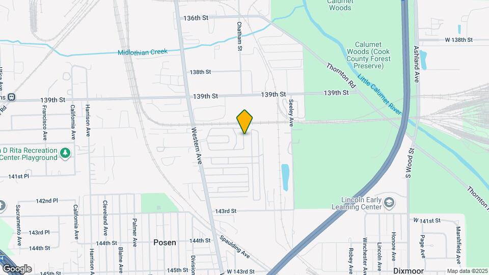 14001 S Western Ave Map and Location Details