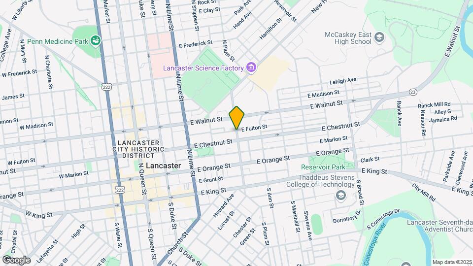 220 N Plum St Map and Location Details