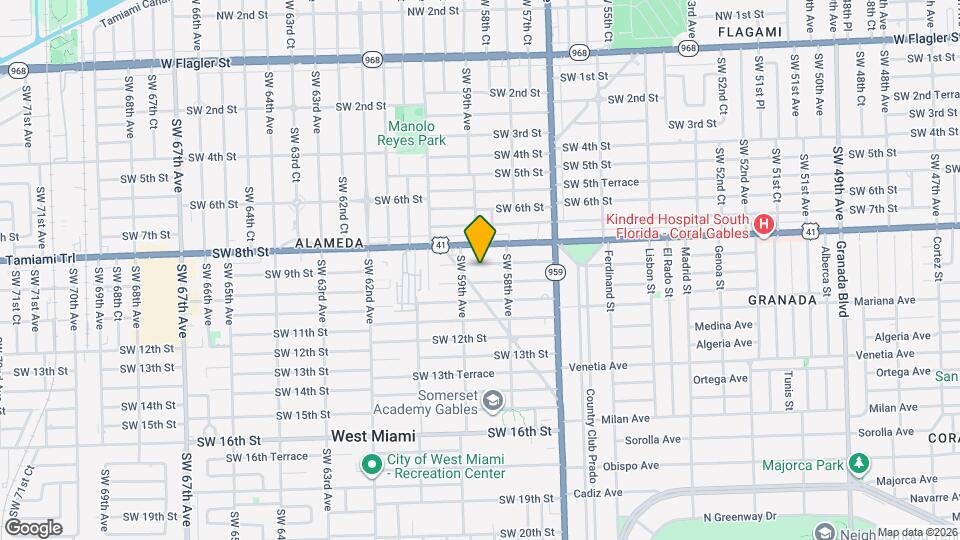 5860 SW 9th St Map and Location Details