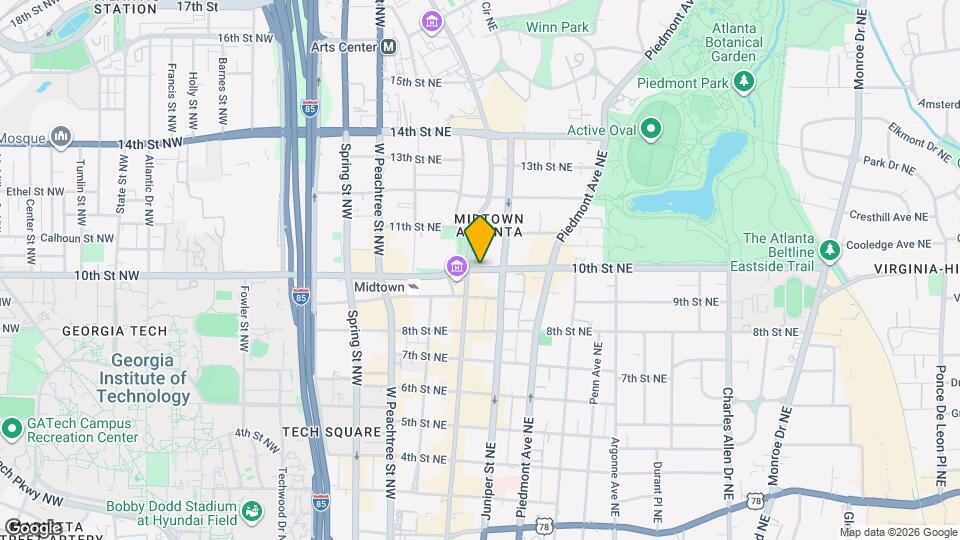100 Midtown Map and Location Details
