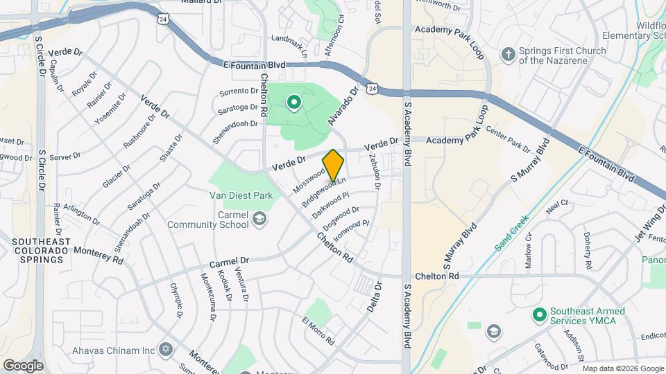 3545 Bridgewood Ln Map and Location Details