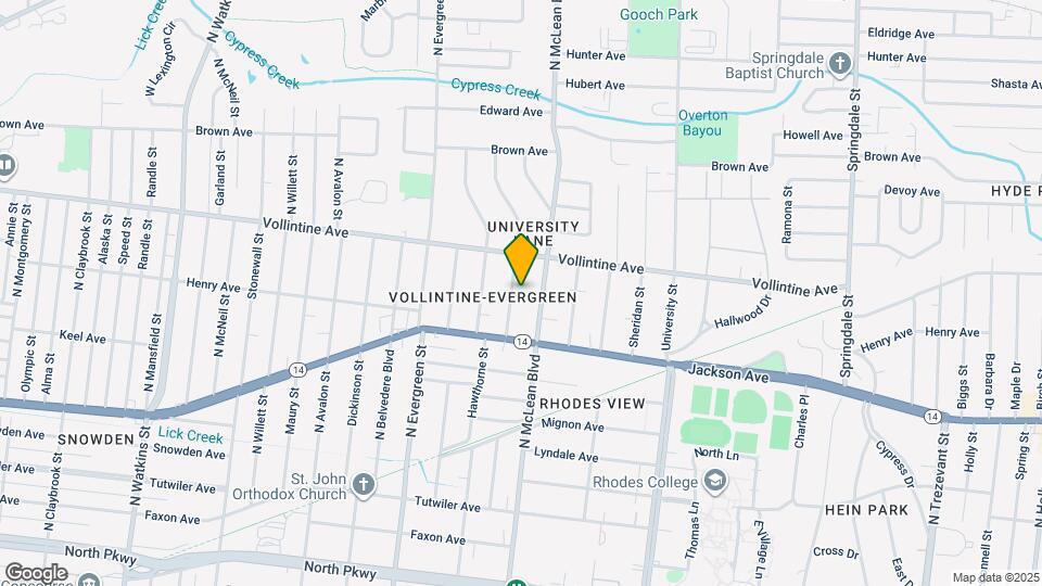 894 N Idlewild St Map and Location Details