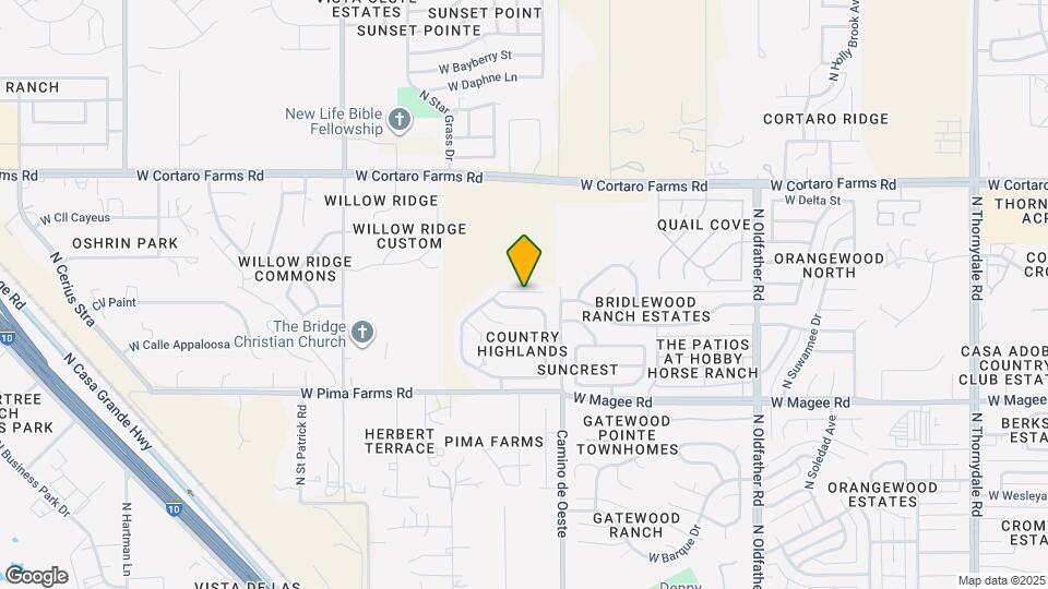 8180 N Streamside Ave Mapa y Detalles de la Ubicación