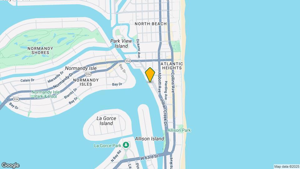 6830 Indian Creek Dr, Unit 1F Map and Location Details